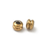 6mm - intercalaires heishi acier inoxydable(20pcs)