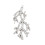 Pendentif corail argenté