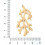 Pendentif corail doré