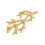 Pendentif corail doré