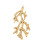Pendentif corail doré