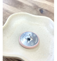 32mm - Bouton à recouvrir légèrement bombé