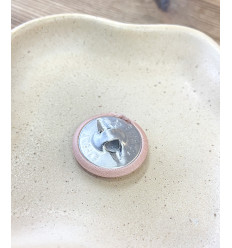 24mm - Bouton à recouvrir légèrement bombé