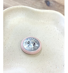 22mm - Bouton à recouvrir légèrement bombé
