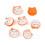 Perle tête de chat en porcelaine