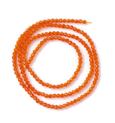 2mm - Chapelet perle en verre à facettes