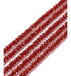 2mm - Chapelet perle en verre à facettes