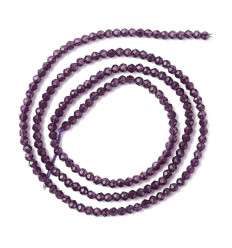 2mm - Chapelet perle en verre à facettes