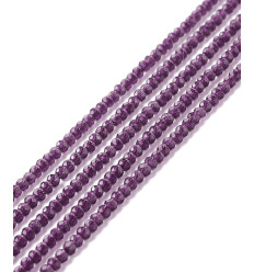 2mm - Chapelet perle en verre à facettes