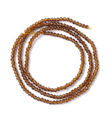 2mm - Chapelet perle en verre à facettes