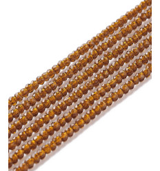 2mm - Chapelet perle en verre à facettes