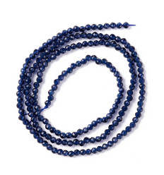 2mm - Chapelet perle en verre à facettes