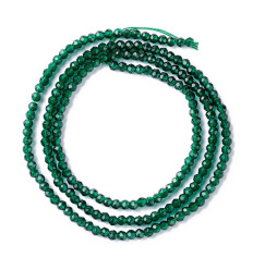 2mm - Chapelet perle en verre à facettes