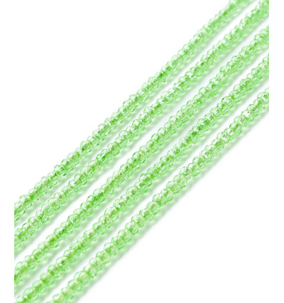 2mm - Chapelet perle en verre à facettes