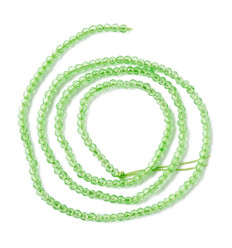 2mm - Chapelet perle en verre à facettes