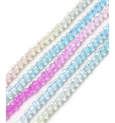2mm - Chapelet perle en verre à facettes