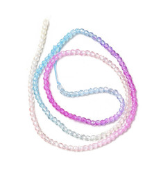 2mm - Chapelet perle en verre à facettes