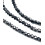 3x2.5mm - Chapelet perle toupie en verre à facettes