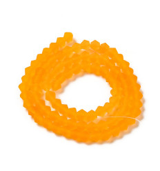 3x2.5mm - Chapelet perle toupie en verre à facettes
