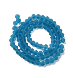 3x2.5mm - Chapelet perle toupie en verre à facettes