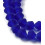 3x2.5mm - Chapelet perle toupie en verre à facettes
