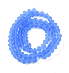 3x2.5mm - Chapelet perle toupie en verre à facettes