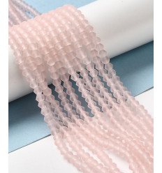 3x2.5mm - Chapelet perle toupie en verre à facettes