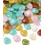 Lot petites perles acrylique formes coeurs