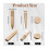 brunissoir en bois pour lisser le cuir (3pcs)