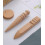 brunissoir en bois pour lisser le cuir (3pcs)