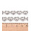 Chaine maillons coeurs (10cm)