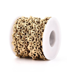 Chaine maillons coeurs (10cm)