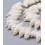 Chapelet coquillages spirales blanc