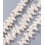 Chapelet coquillages spirales blanc