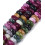12x5mm - Mix de pierres quartz teintés - Chapelet pierre ronde