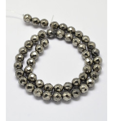 6mm - pyrite - chapelet pierres