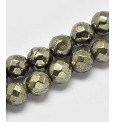 6mm - pyrite - chapelet pierres