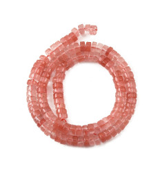 6x3mm - Chapelet Heishi en quartz
