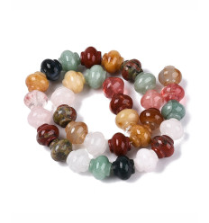 12x14mm - Mix de pierres lanternes - Chapelet pierre