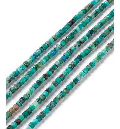 2,5mm - Chapelet pierre - chrysocolle
