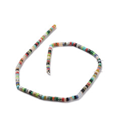 4mm - Chapelet Heishi en pierre multicolore