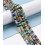 4mm - Chapelet Heishi en pierre multicolore