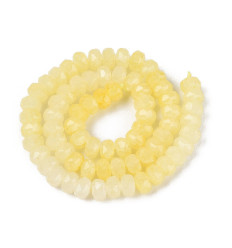 8x5mm - rondelle jade teintée à facettes - Chapelet pierre