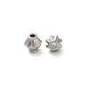 6mm - intercalaires heishi acier inoxydable(20pcs)