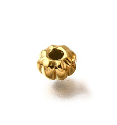 6.5x6.5mm - perle intercalaire fleur épaisse (1pc)