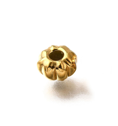 6.5x6.5mm - perle intercalaire fleur épaisse (1pc)