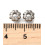 6.5x6.5mm - perle intercalaire fleur épaisse (1pc)