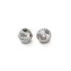 6mm - intercalaires heishi acier inoxydable(20pcs)