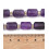 15.5x9.5mm - fluorite mauve - Chapelet de cylindre