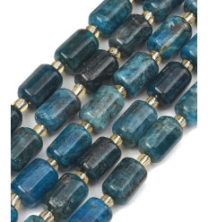 15.5x9.5mm - amazonite - Chapelet de cylindre